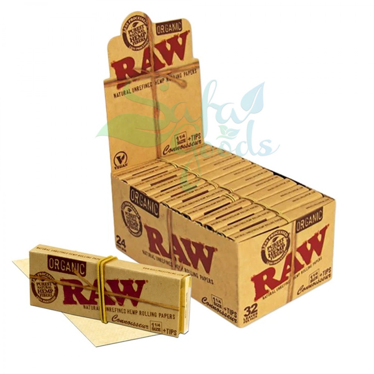 RAW - Organic Connoisseur Rolling Papers - 1-1/4in.